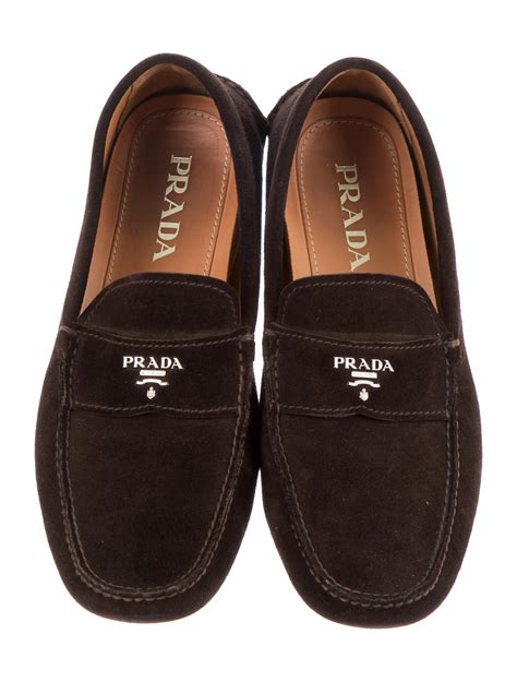 prada suede loafer.